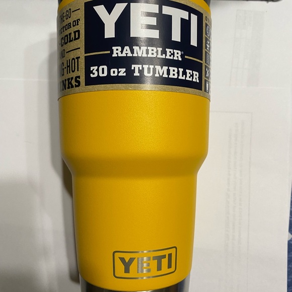 Yeti Other - Sold YETI Rambler 30 Oz. Insulated Tumbler Alpine Yellow with Magslider Lid NWT